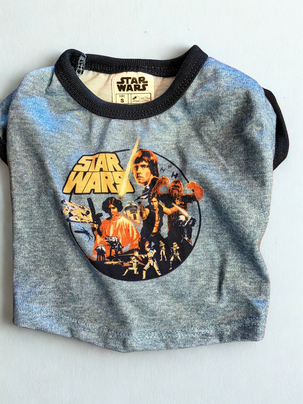 Star Wars Heather Gray & Black Graphic Dog Tee